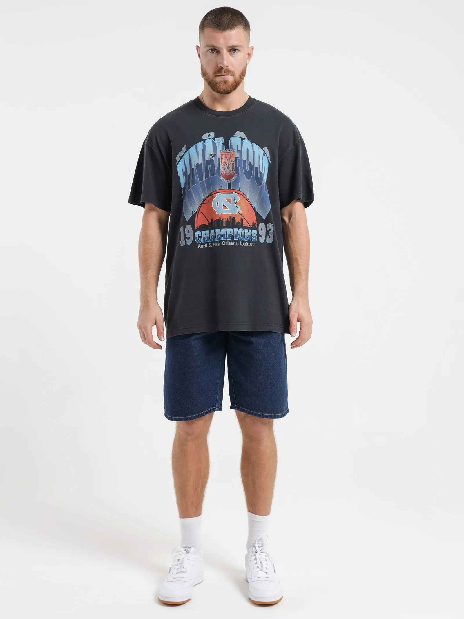 1993 UNC Final Four Champs T-Shirt in Black