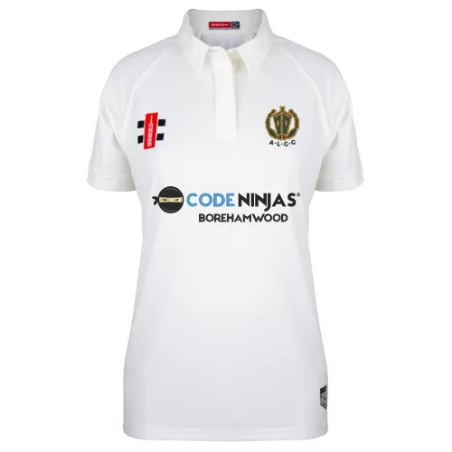 Abbots Langley CC  Adult's Ivory Matrix V2 S/S Shirt-Senior-Women's