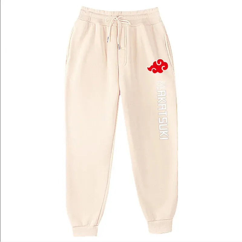 Anime  Pants Akatsuki Fleece Trousers Fashion Printed Men Women Jogging Pants Hip hop Streetwear Comfortable Sweatpants