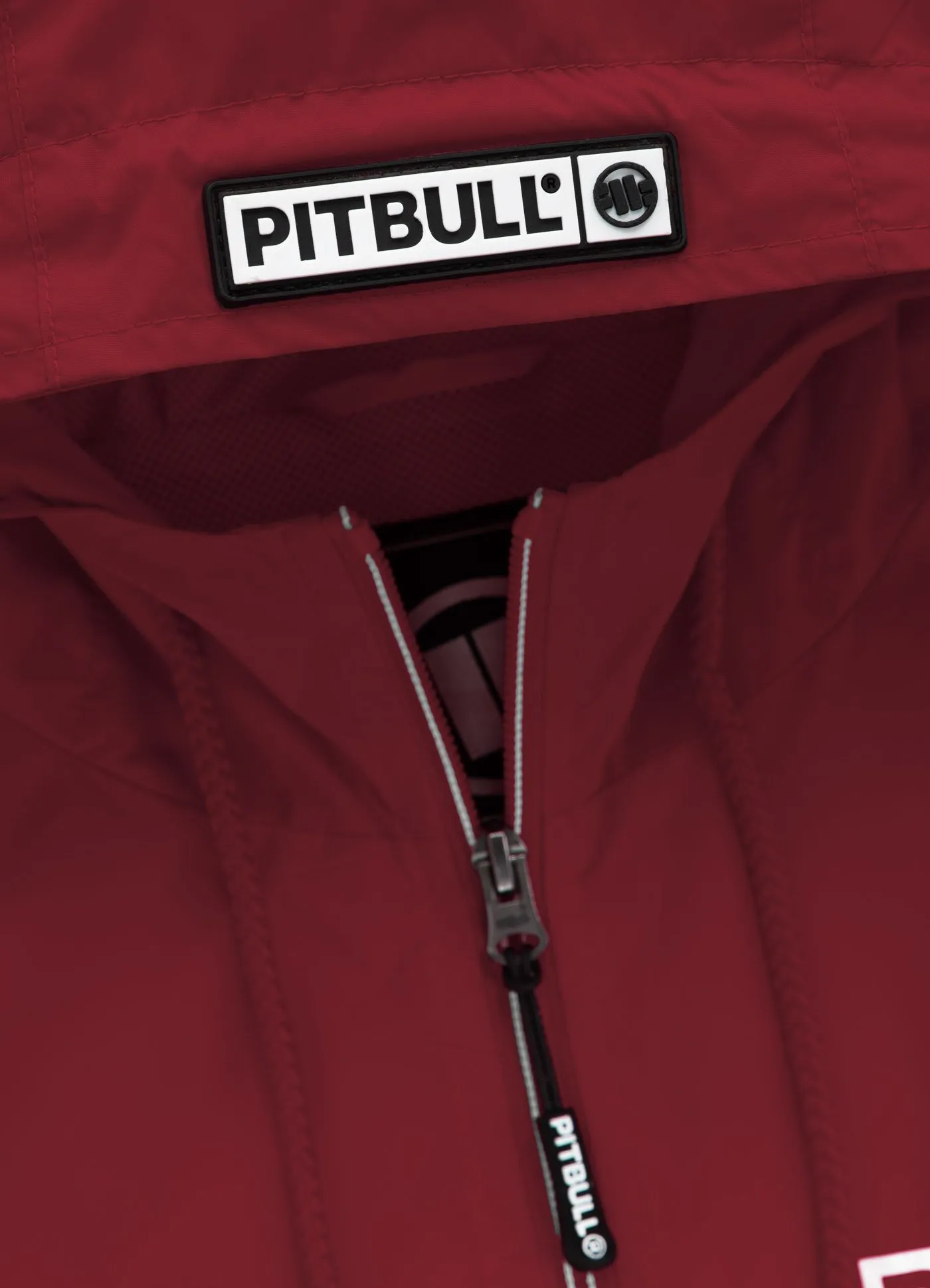 Athletic Logo Hooded Jacket - Bordeaux