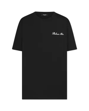 Balmain Signature Embroidered Loose T-Shirt
