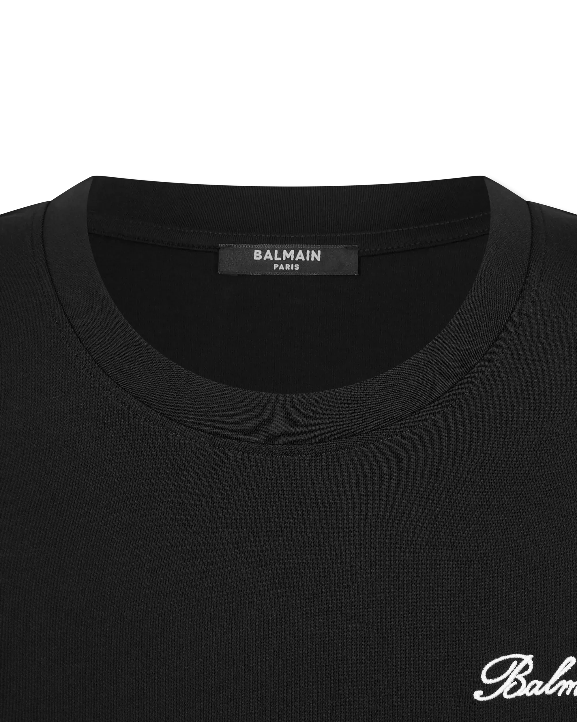 Balmain Signature Embroidered Loose T-Shirt