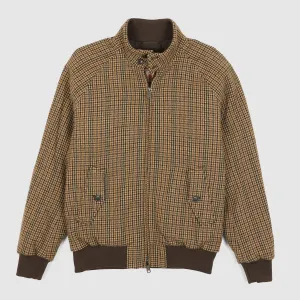 Baracuta G9 Houndstooth Wool Harrington Jacket