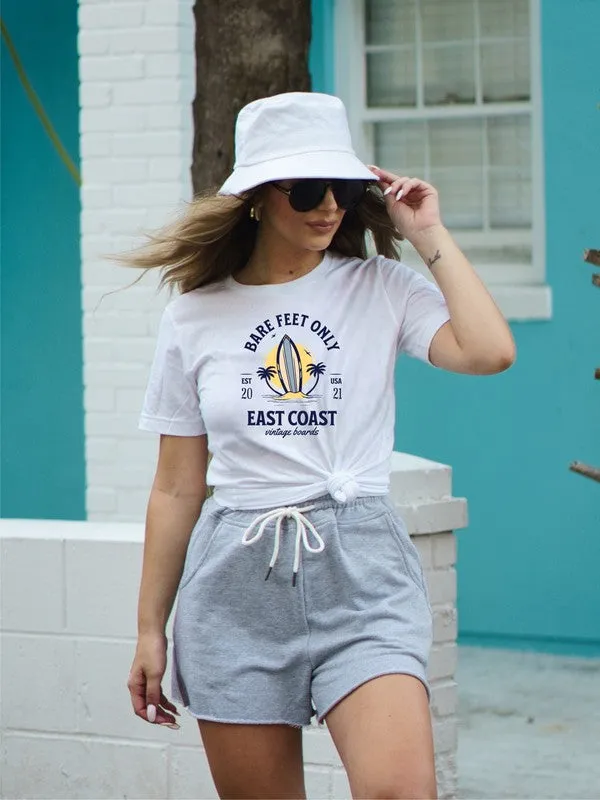 Bare Feet Only East Coast Vintage Boards Graphic Tee