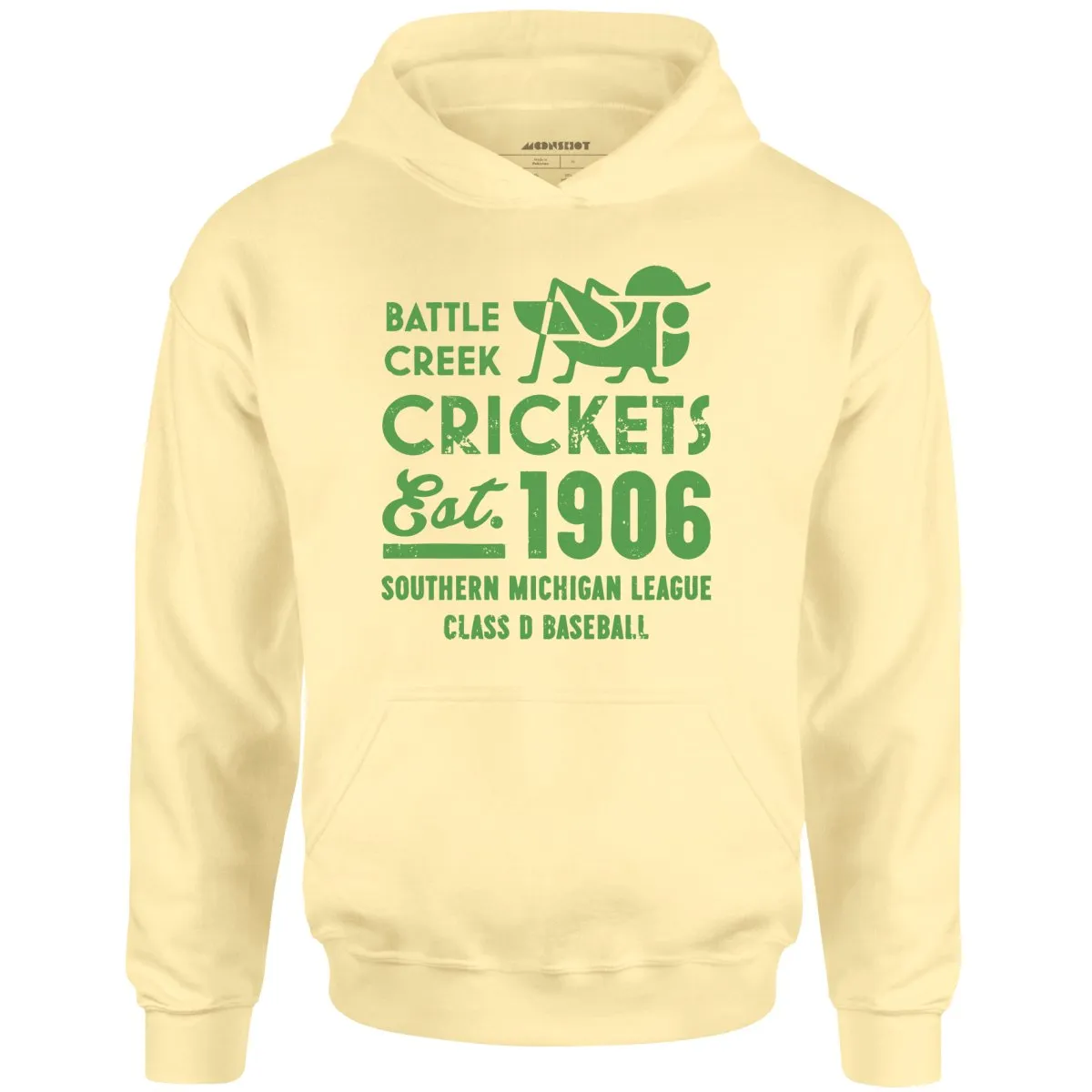 Battle Creek Crickets - Michigan - Vintage Defunct Baseball Teams - Unisex Hoodie