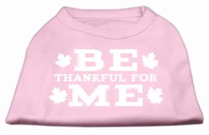 Be Thankful for Me Screen Print Shirt Light Pink XXL (18)