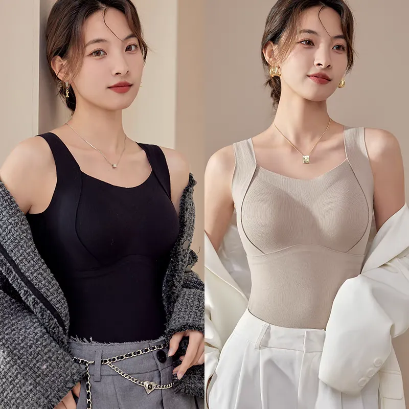 Black Friday SaleWomen's Thermal Tank Tops With Built-in Bra