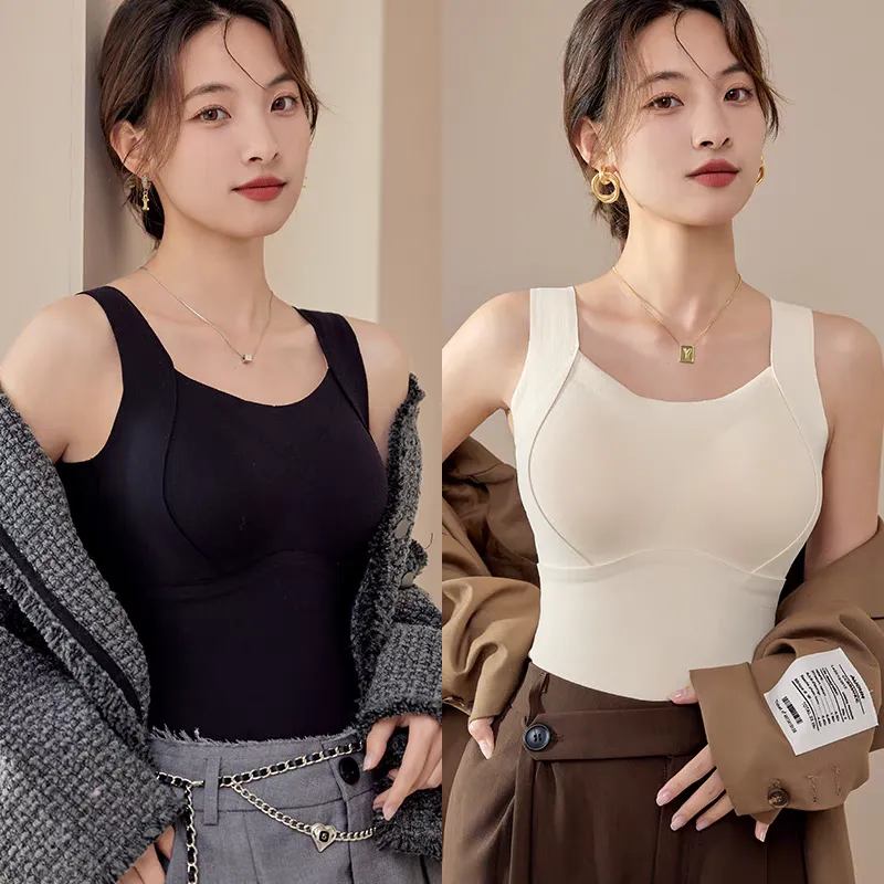 Black Friday SaleWomen's Thermal Tank Tops With Built-in Bra