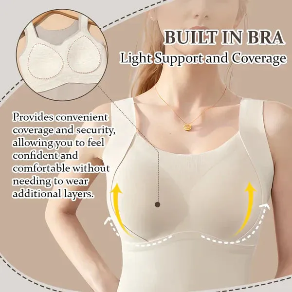 Black Friday SaleWomen's Thermal Tank Tops With Built-in Bra