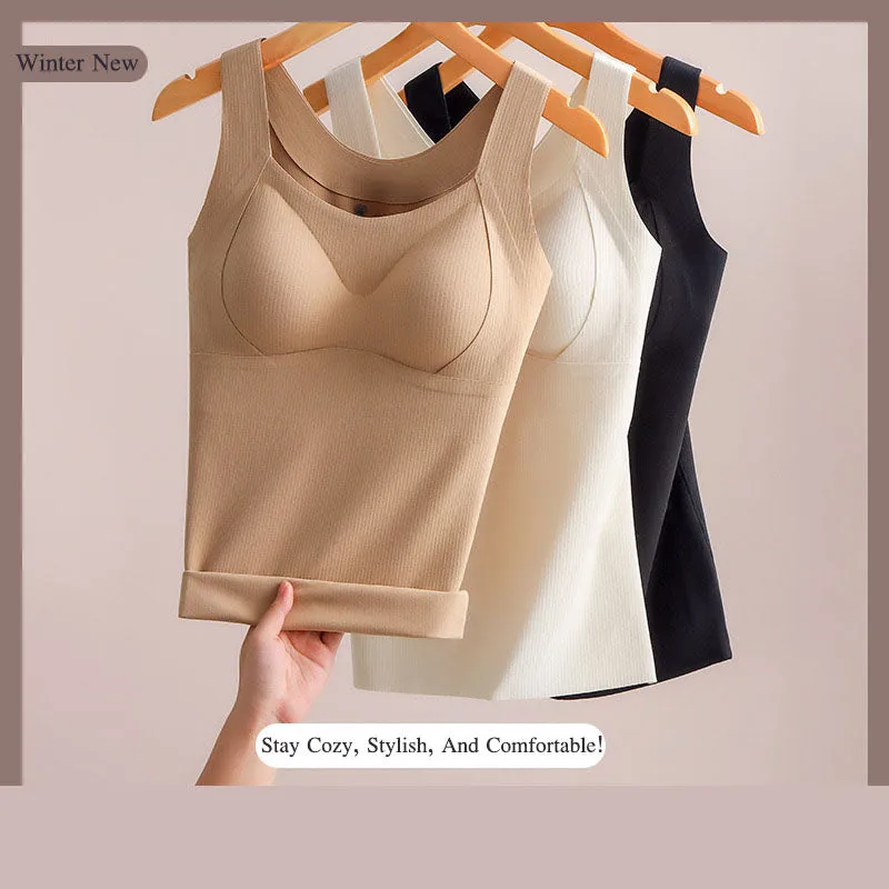 Black Friday SaleWomen's Thermal Tank Tops With Built-in Bra
