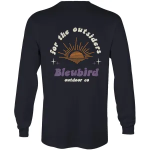 Bleubird Unisex Outsider Long Sleeve T-Shirt - Navy