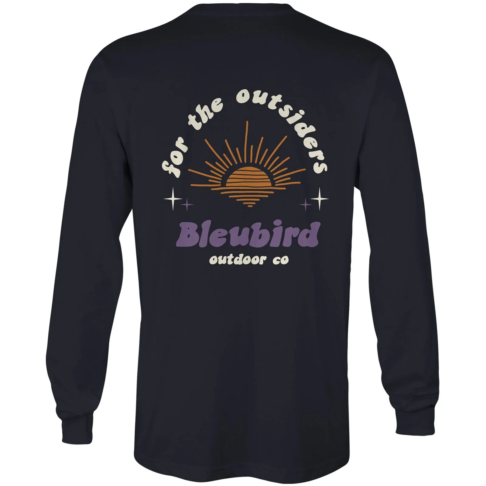 Bleubird Unisex Outsider Long Sleeve T-Shirt - Navy