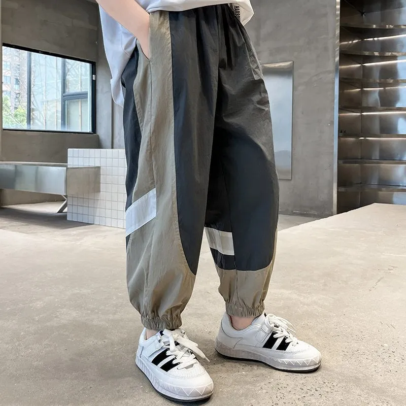 Boys' Summer Patchwork Pants | 5-14 Years