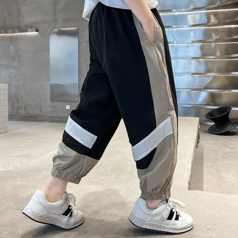 Boys' Summer Patchwork Pants | 5-14 Years