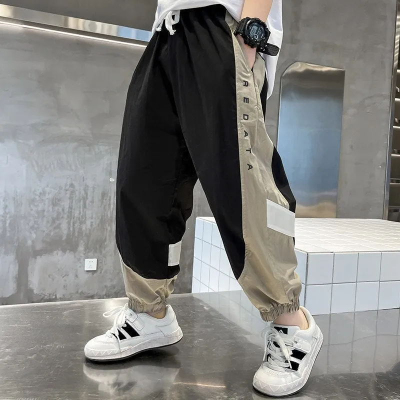Boys' Summer Patchwork Pants | 5-14 Years