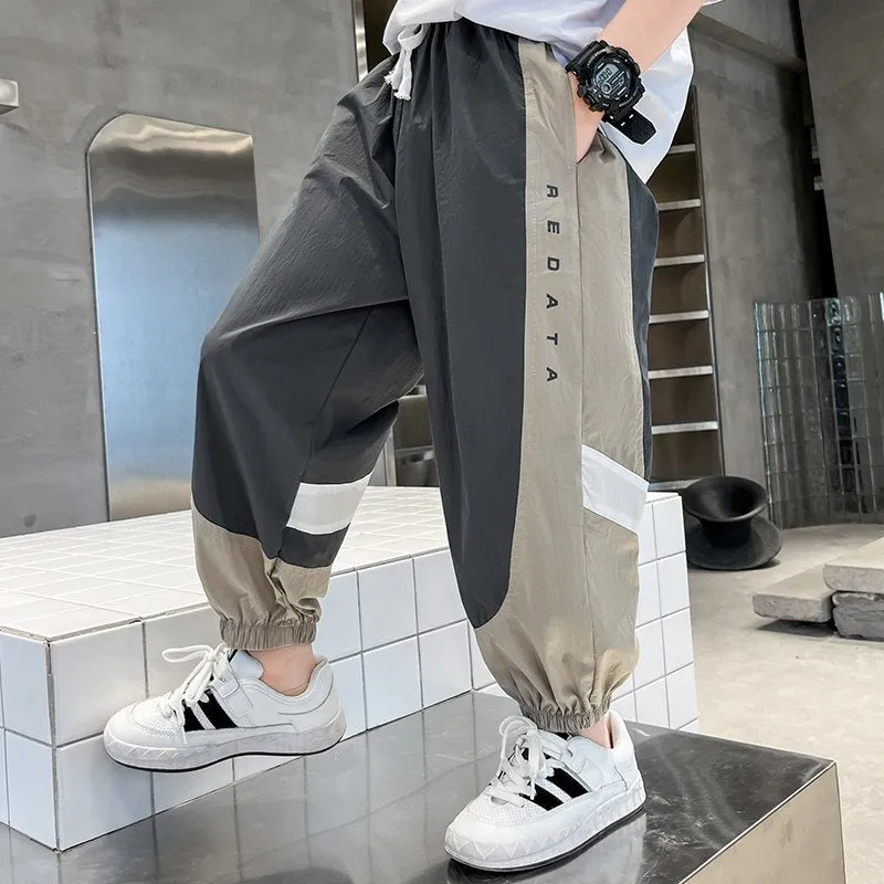 Boys' Summer Patchwork Pants | 5-14 Years