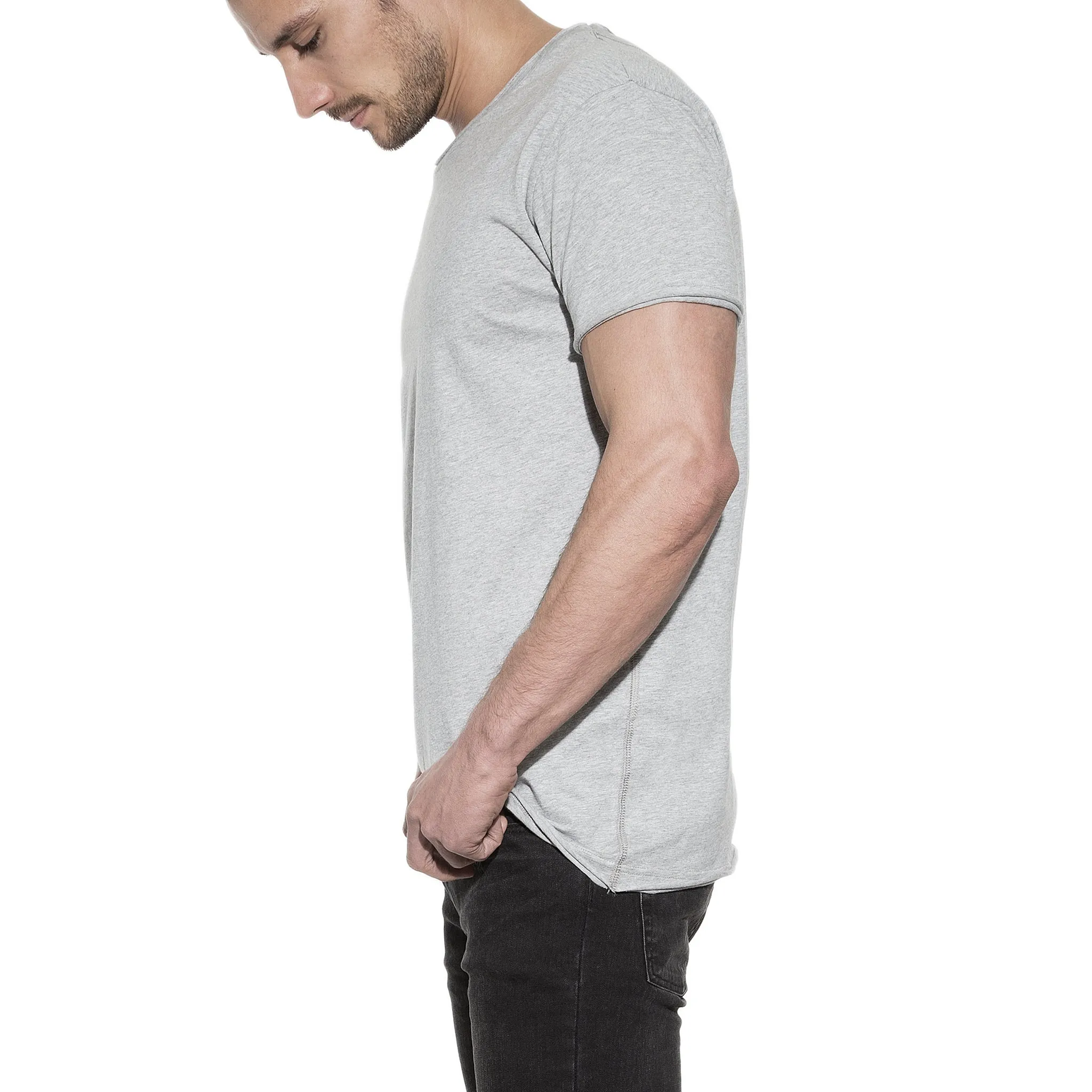 Bread & Boxers Relaxed Men's Underwear Crew-Neck | GREY