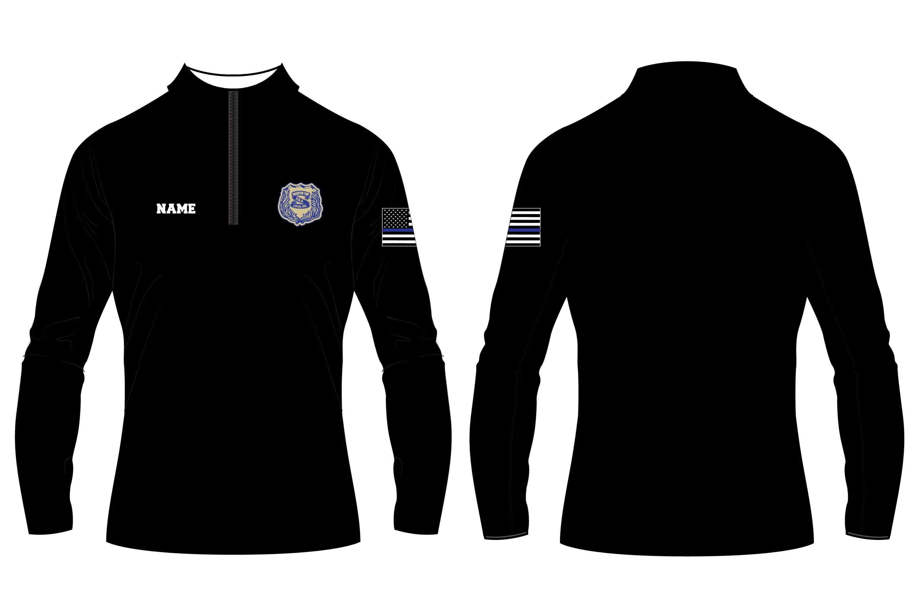 BTPD Sublimated Lightweight Mesh PBA Quarter Zip