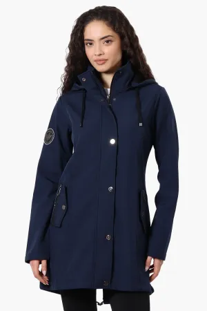 Canada Weather Gear Hooded Soft Shell Lightweight Jacket - Navy