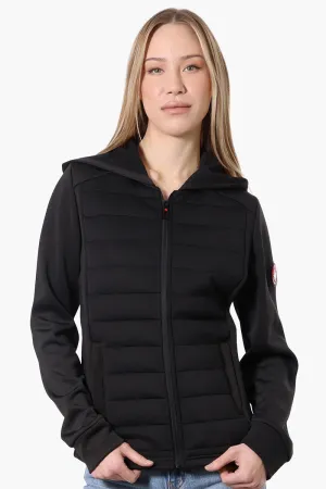 Canada Weather Gear Puffer Techno Fleece Lightweight Jacket - Black