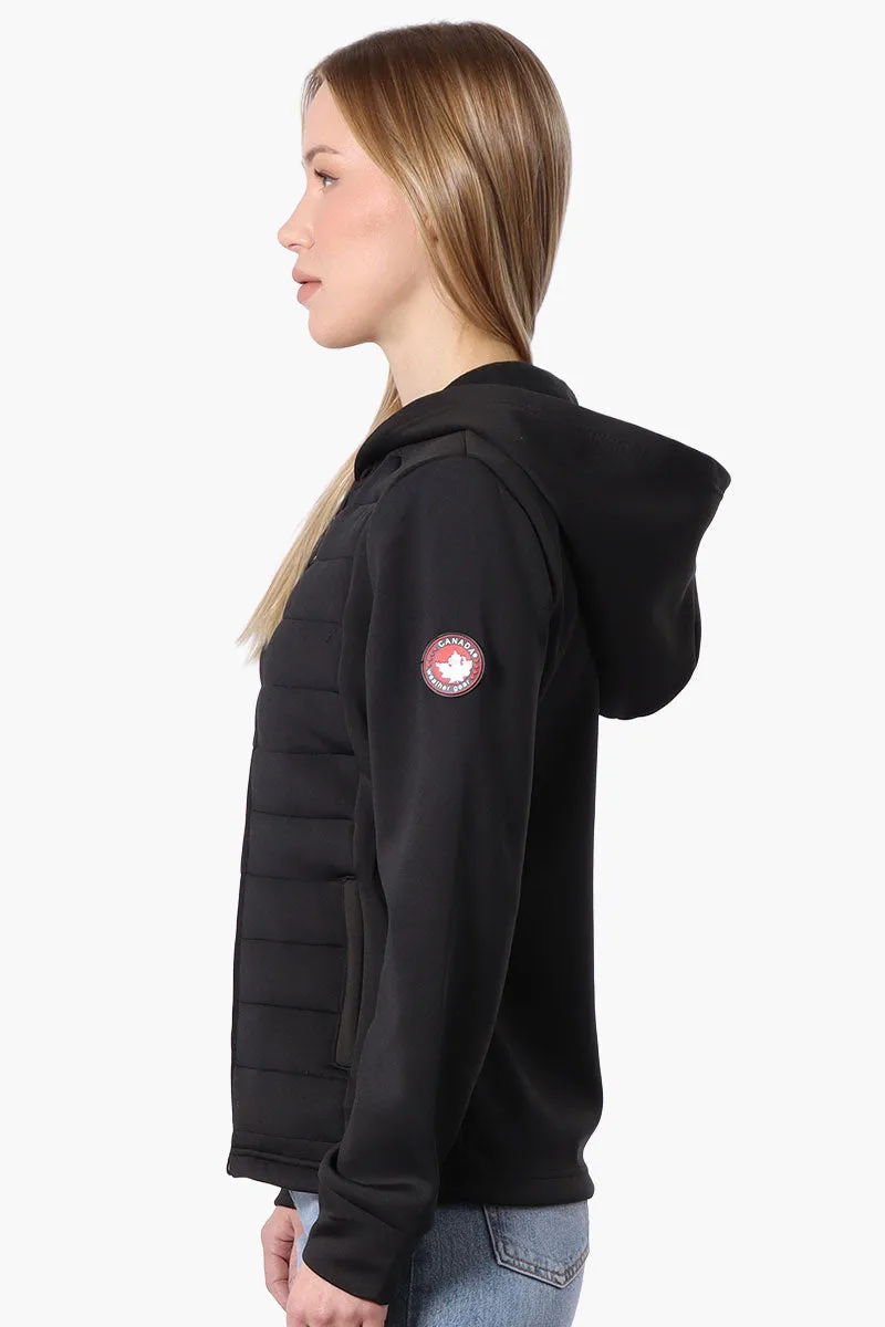 Canada Weather Gear Puffer Techno Fleece Lightweight Jacket - Black