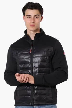 Canada Weather Gear Quilted Fleece Puffer Lightweight Jacket - Black