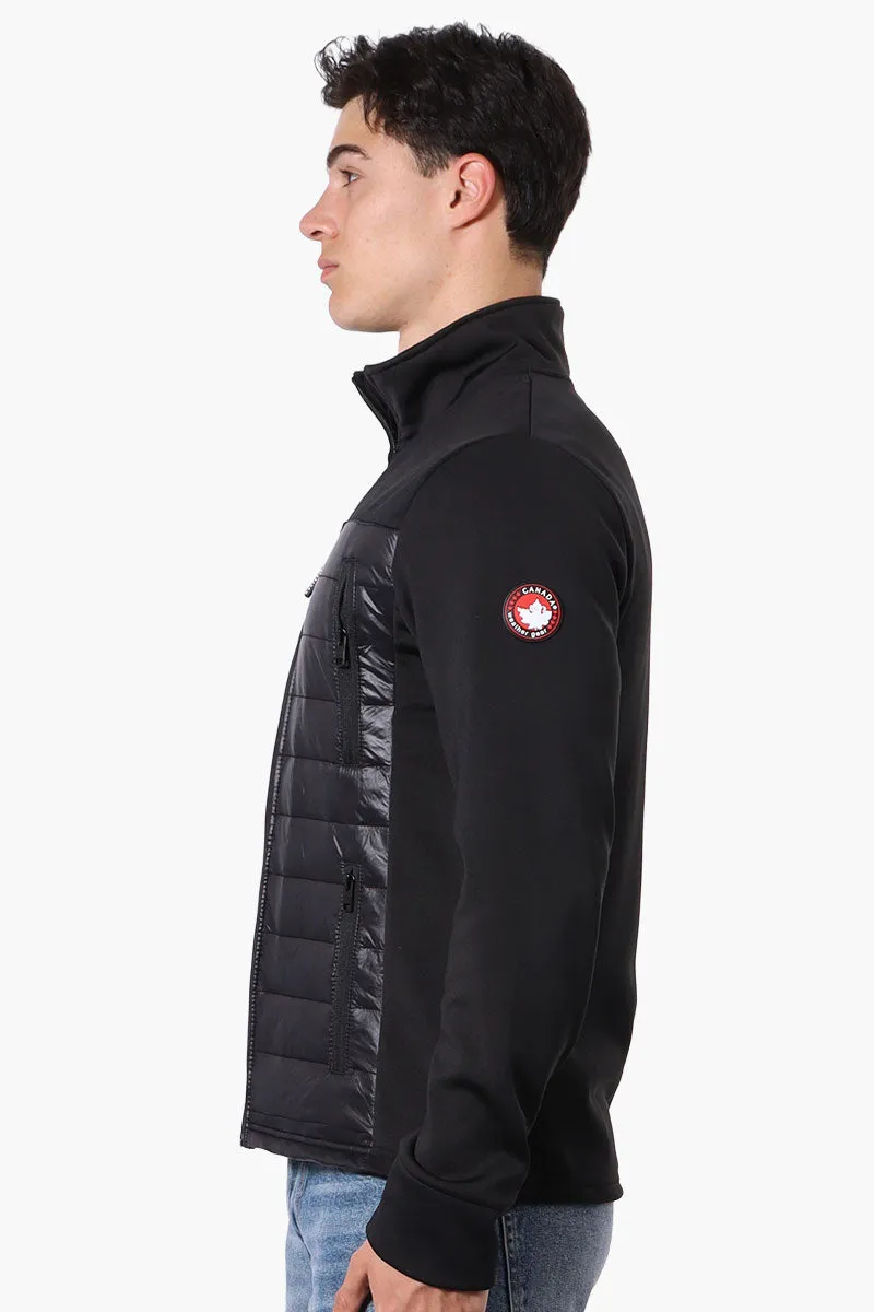 Canada Weather Gear Quilted Fleece Puffer Lightweight Jacket - Black