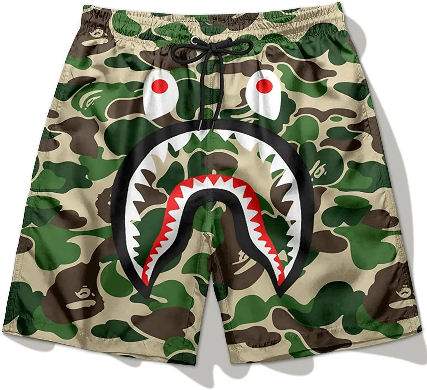 Casual Athletic Green Quick Dry Men's Shorts
