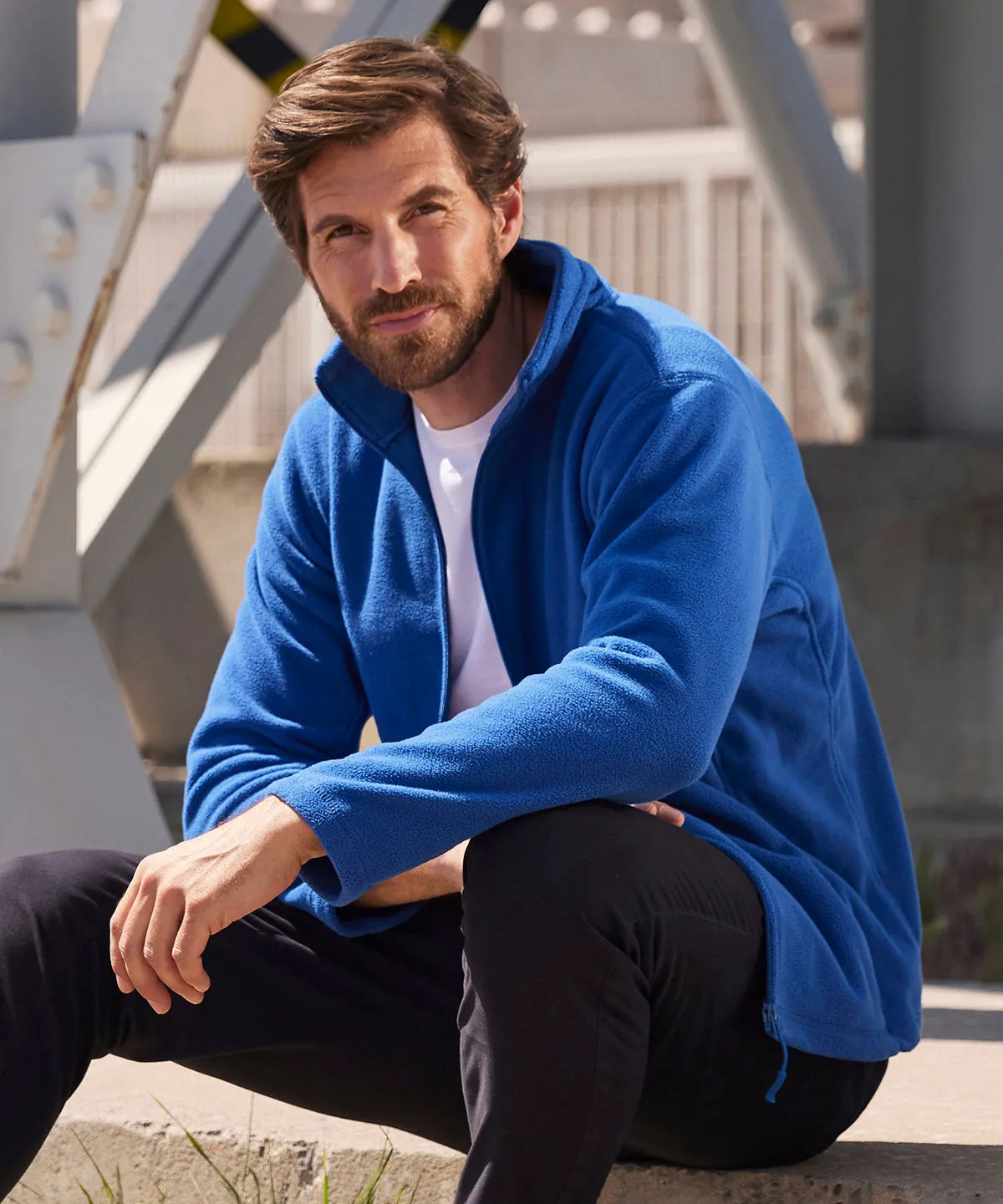 Classic Red - Full-zip outdoor fleece