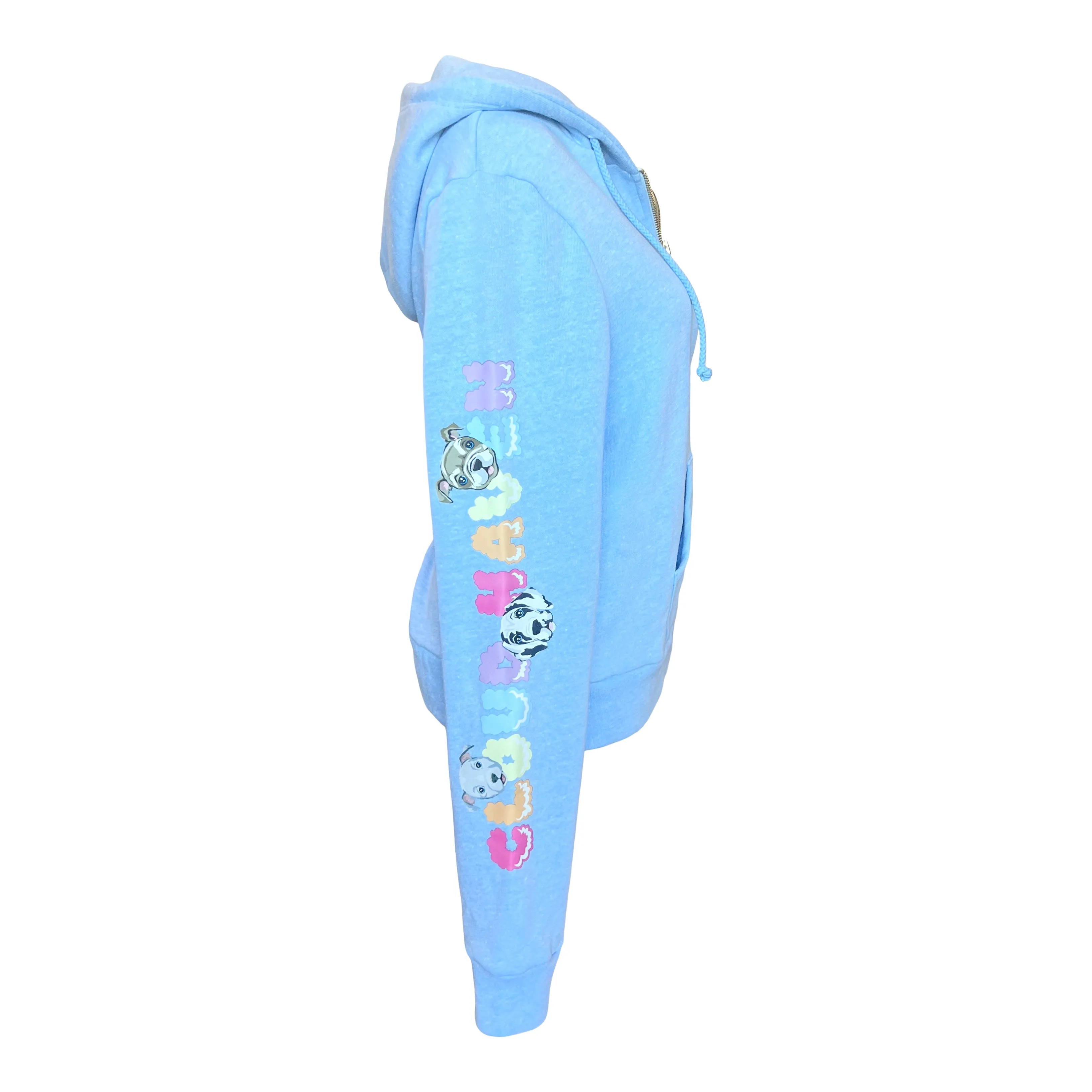 Cloud Haven Big Heart Signature Hoodie Blue