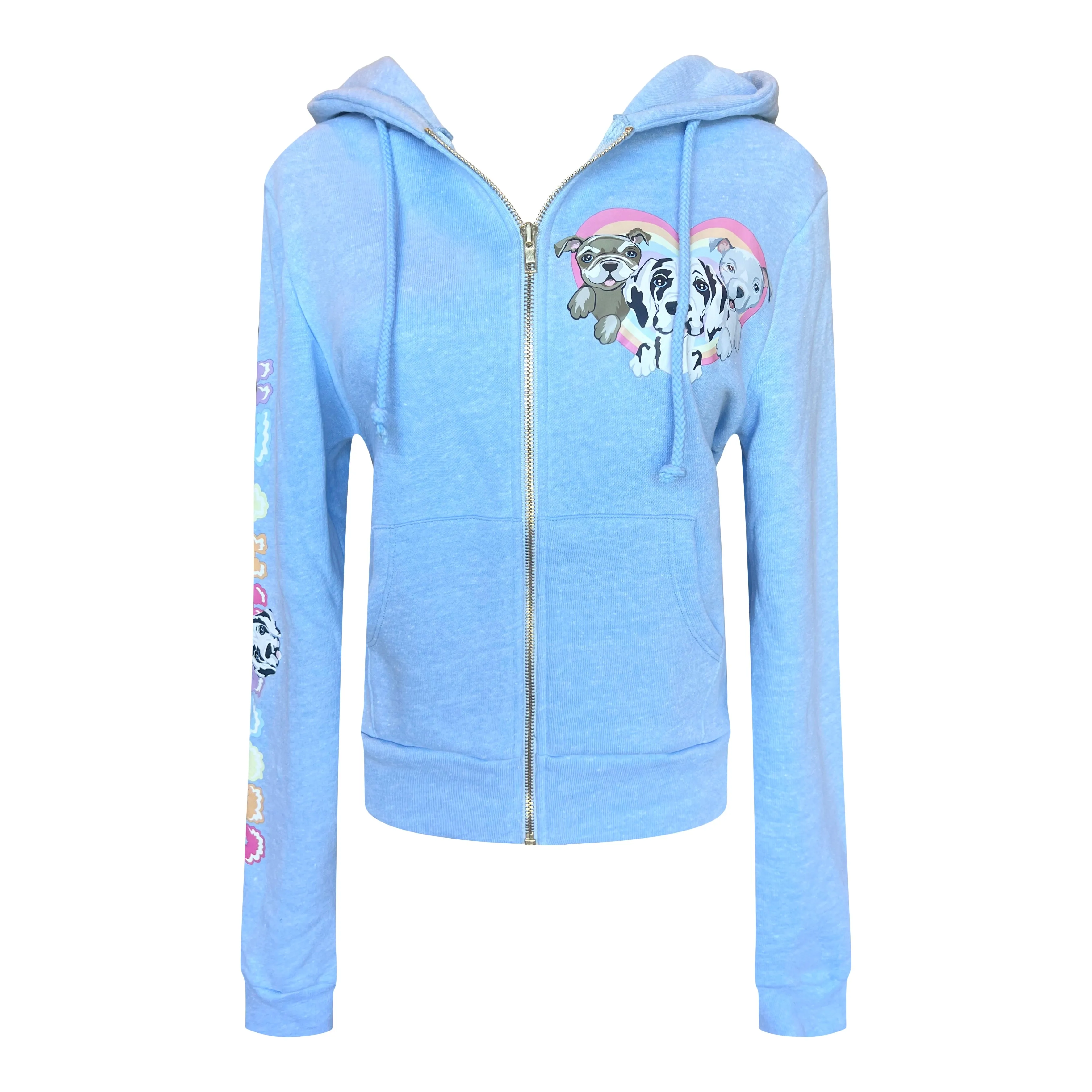 Cloud Haven Big Heart Signature Hoodie Blue