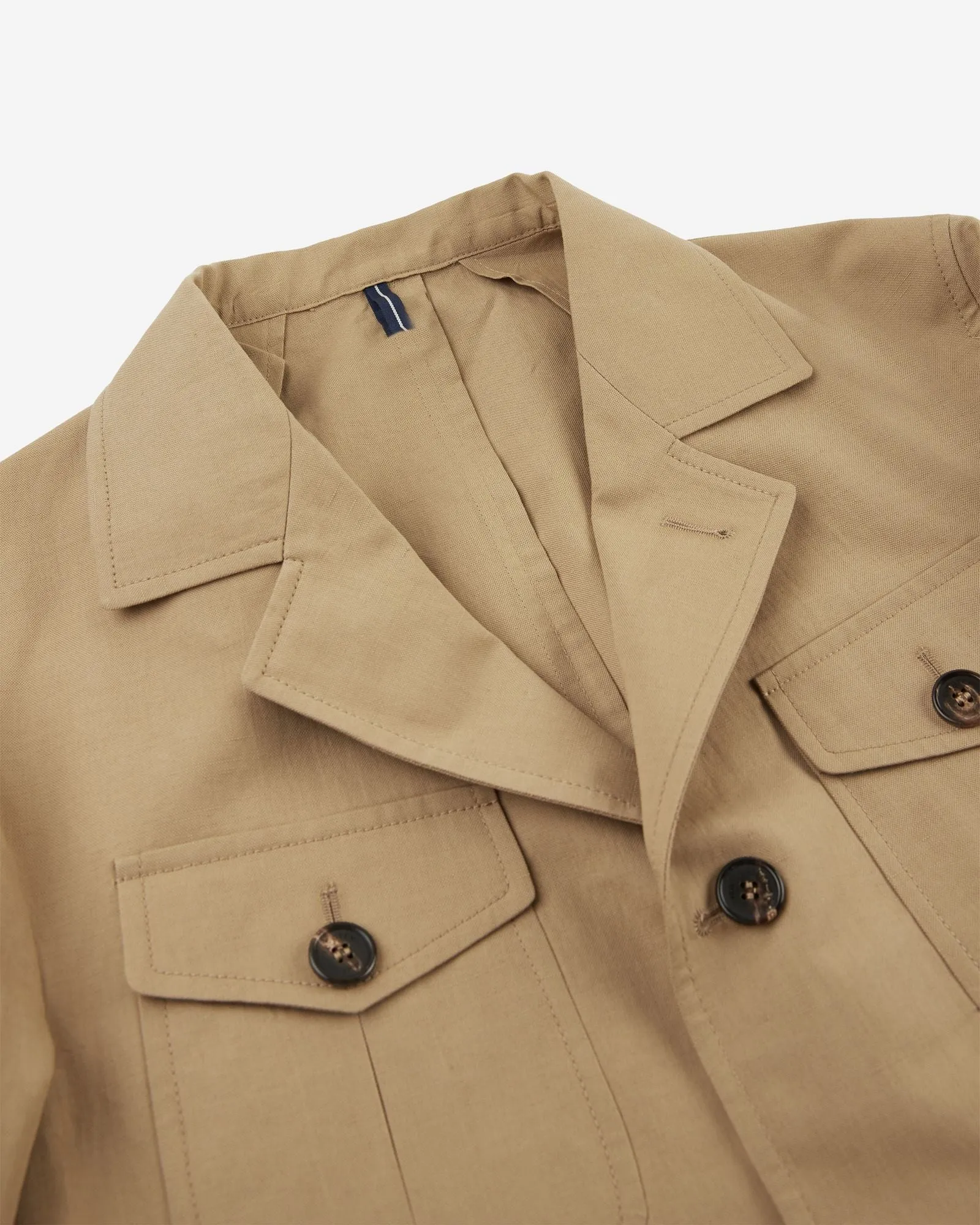 Cotton and linen canvas sports jacket
