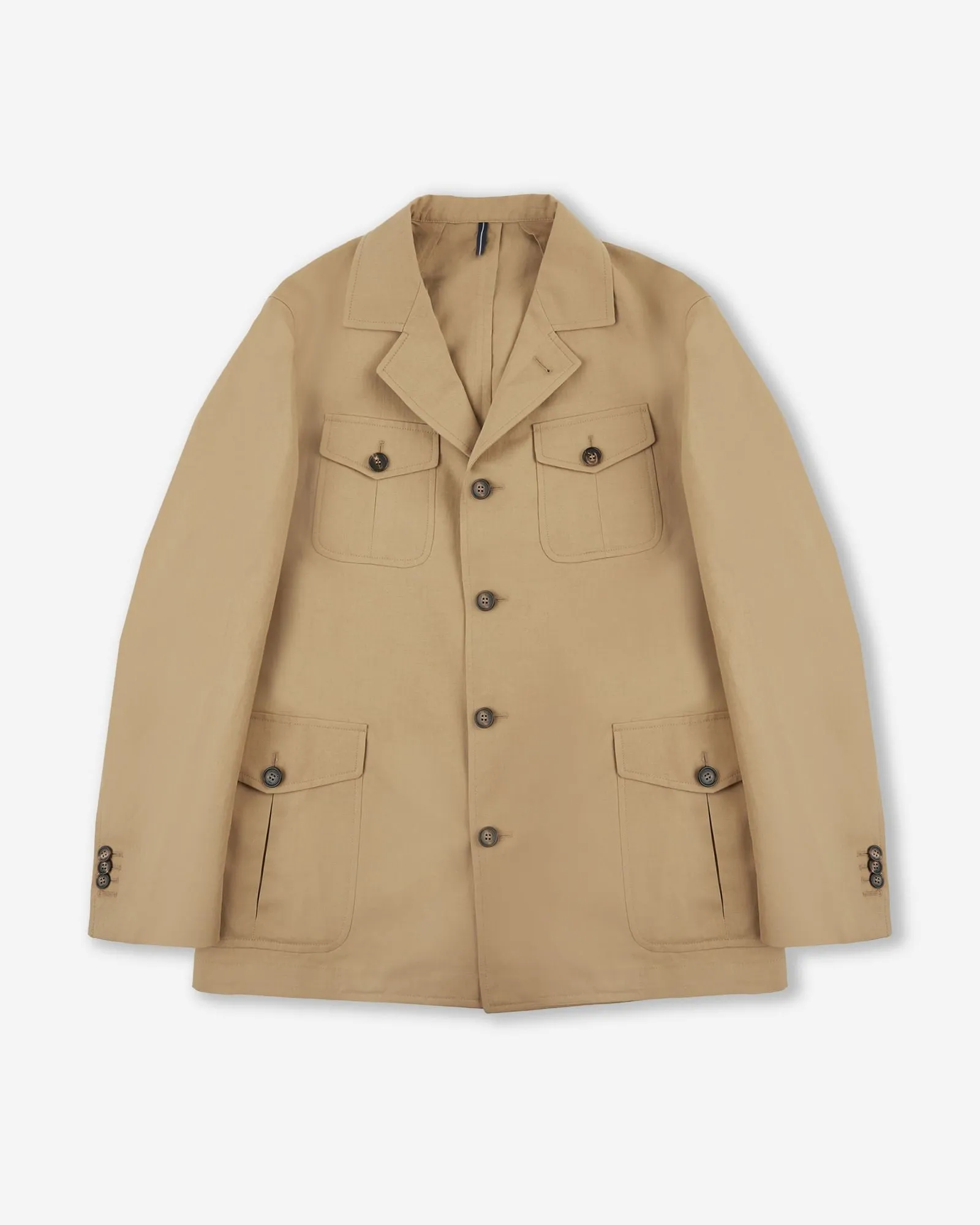 Cotton and linen canvas sports jacket