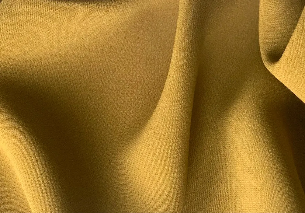 Curry Spice Viscose Crepe  (Made in Italy)