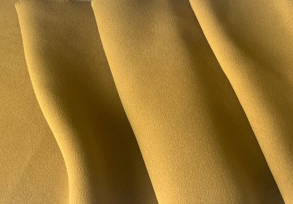 Curry Spice Viscose Crepe  (Made in Italy)