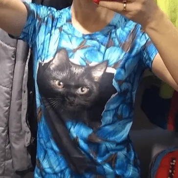 Custom Pet Cat Photo Butterfly Classic Women's T-shirt Personalized Women's All Over Print T-shirt