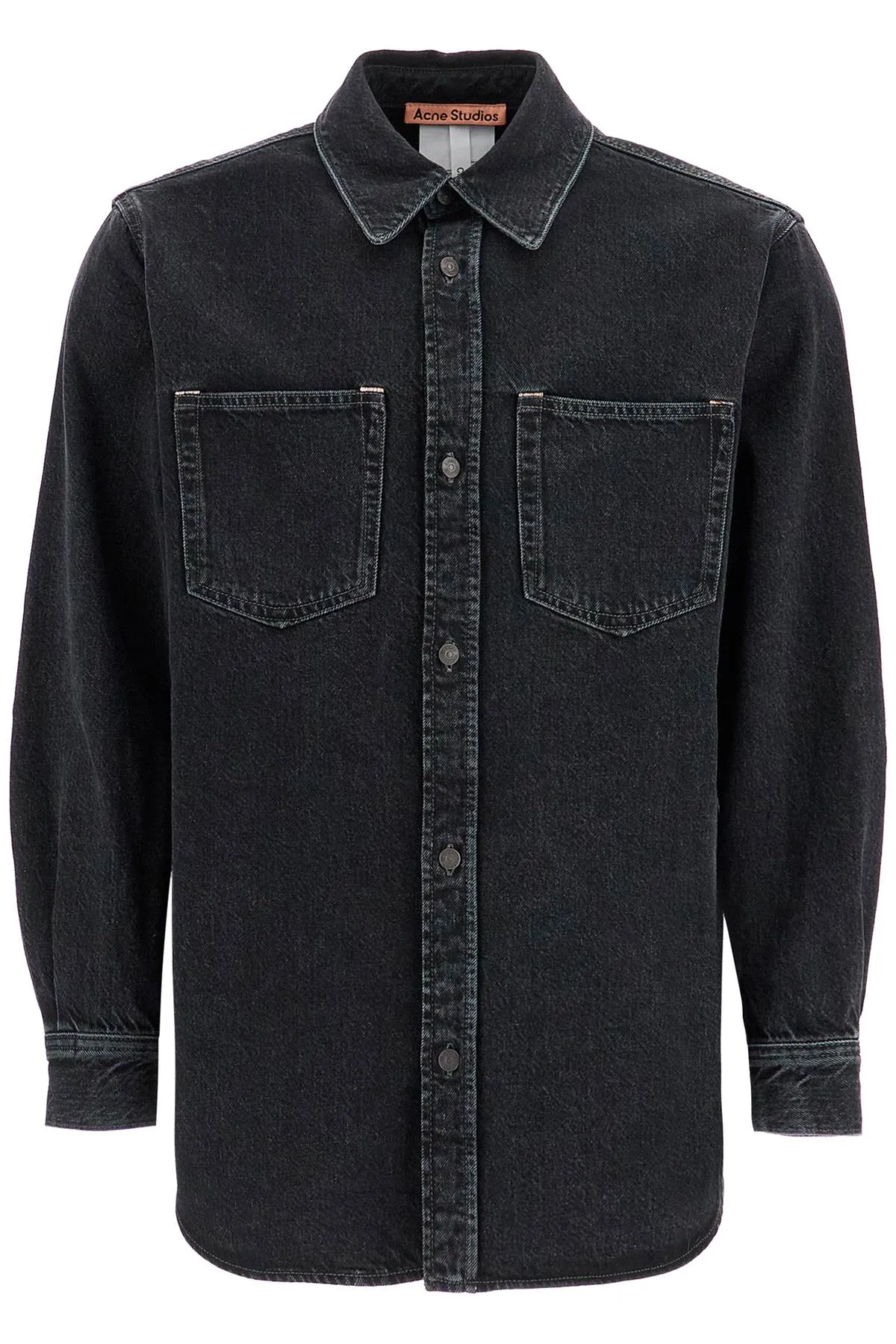 denim overshirt CB0082 BLACK