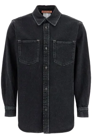 denim overshirt CB0082 BLACK