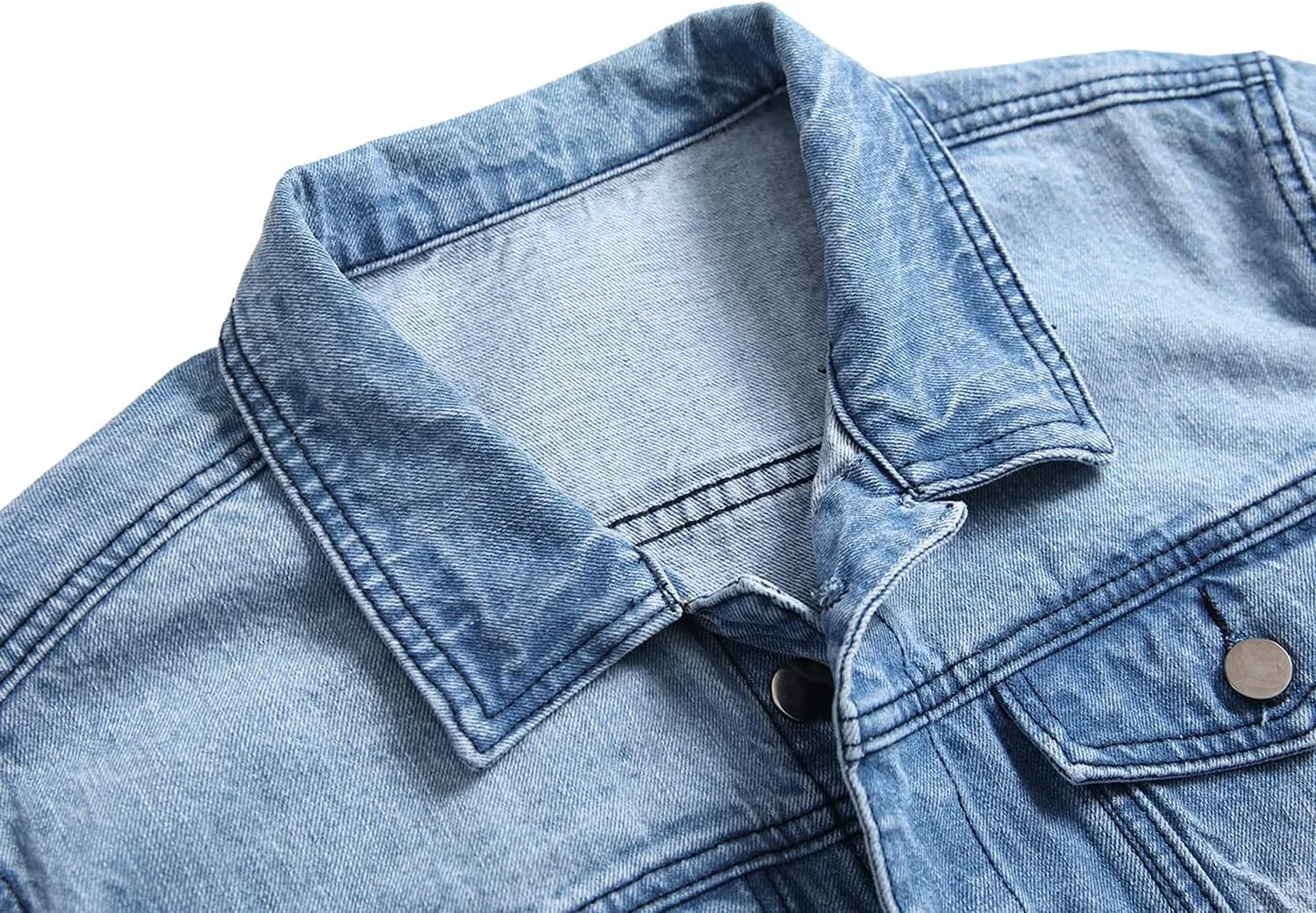Distressed Slim Denim Jacket