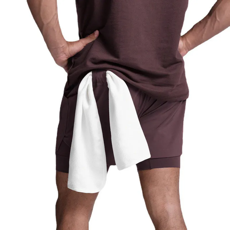 Double Layer Gym Quick Dry Shorts