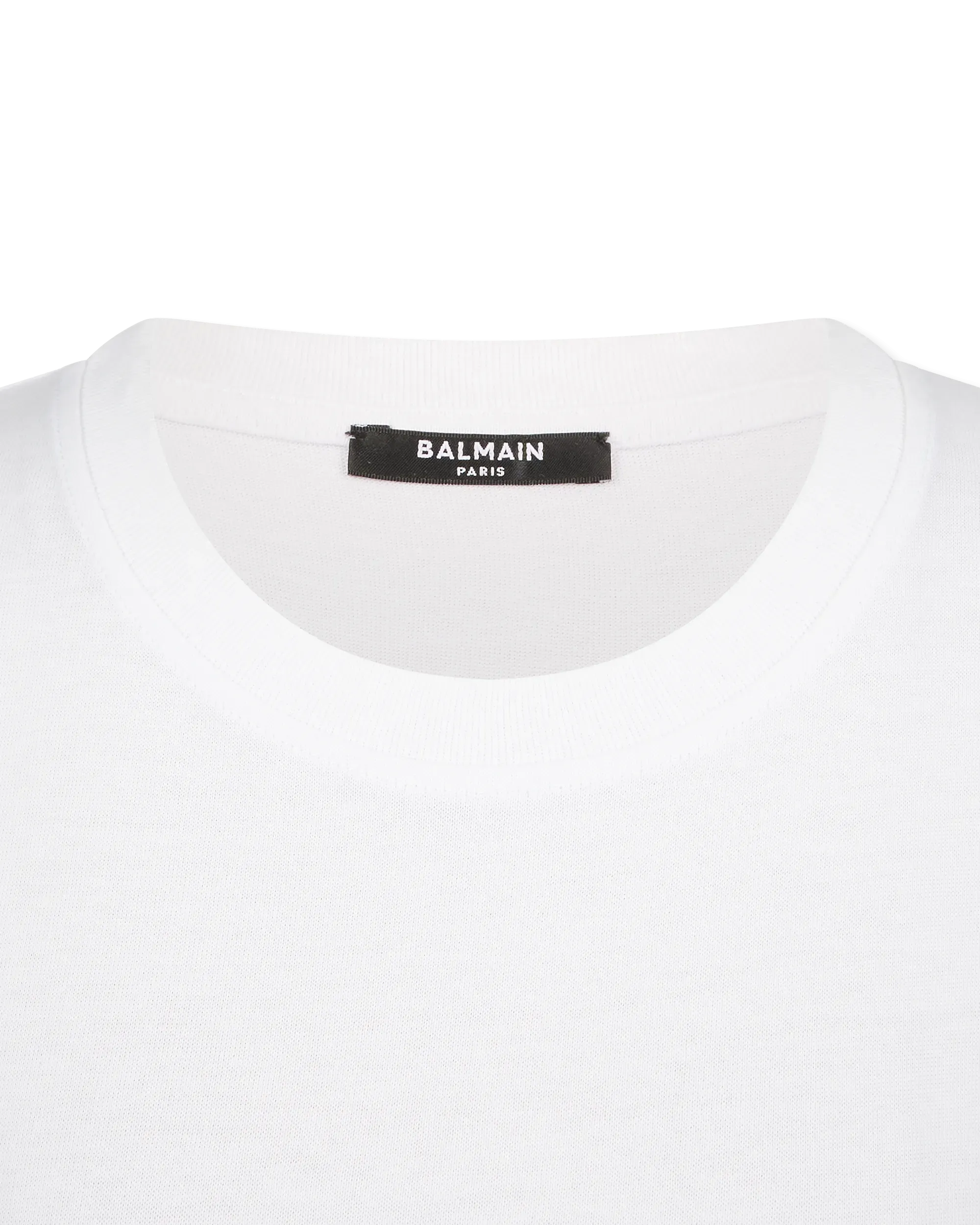 Gingham Lettering Balmain Paris T-Shirt