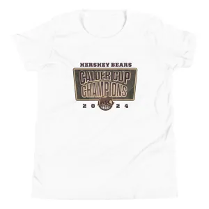 Hershey Bears 2024 Calder Cup Champions Youth Power Play Short Sleeve T-Shirt