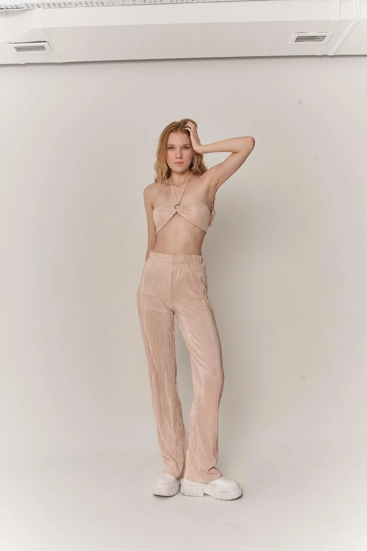 HLLY Women Cardy Pants Beige - Falkirk