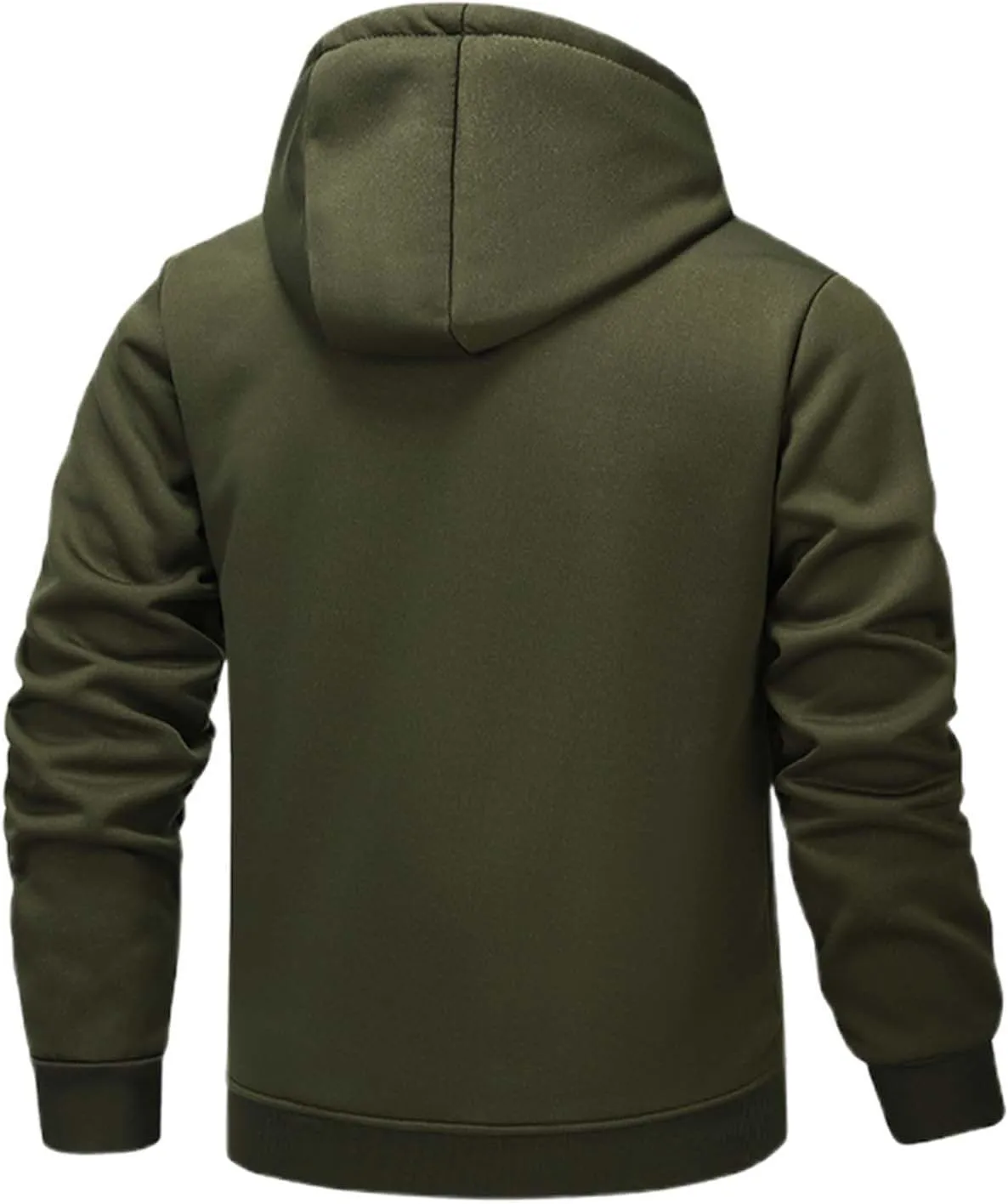 Hoodies for Men Heavyweight Fleece Lined Hoodie Thick Winter Pullover Warm Hooded Sweatshirt Thermal Windproof Jacket
