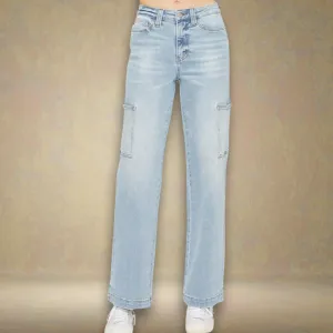 Judy Blue High Waisted Cargo Wide Leg
