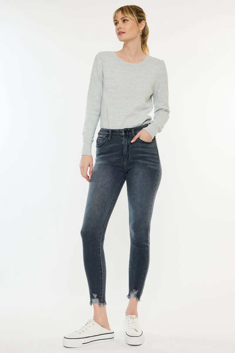 Kancan - ESTHER HIGH RISE ANKLE SKINNY JEANS - KC7274LG -ST