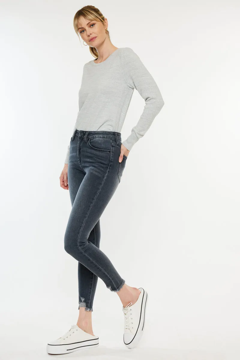 Kancan - ESTHER HIGH RISE ANKLE SKINNY JEANS - KC7274LG -ST