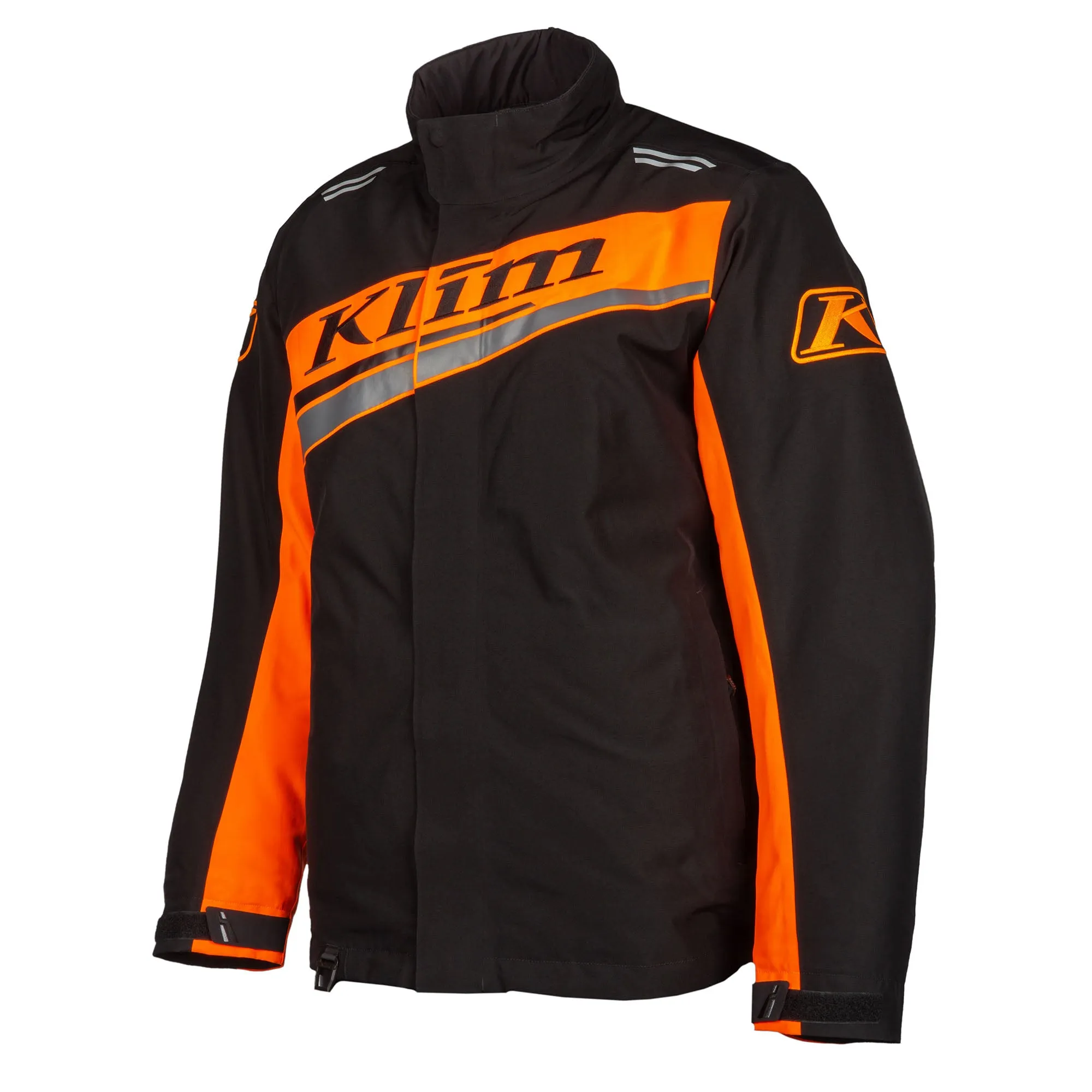 Klim  Mens Kaos Snowmobile Jacket Waterproof Lightweight Black Strike Orange