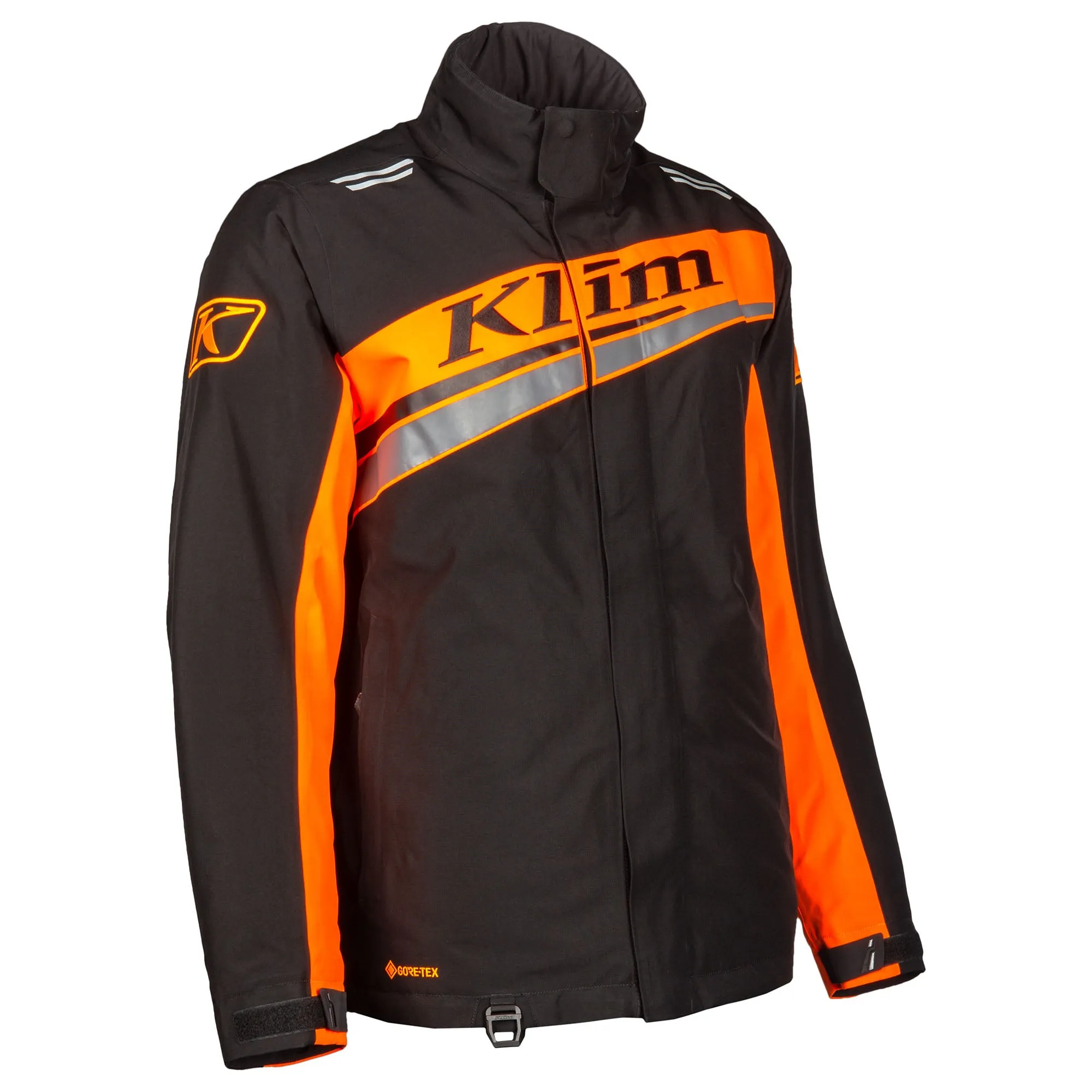 Klim  Mens Kaos Snowmobile Jacket Waterproof Lightweight Black Strike Orange