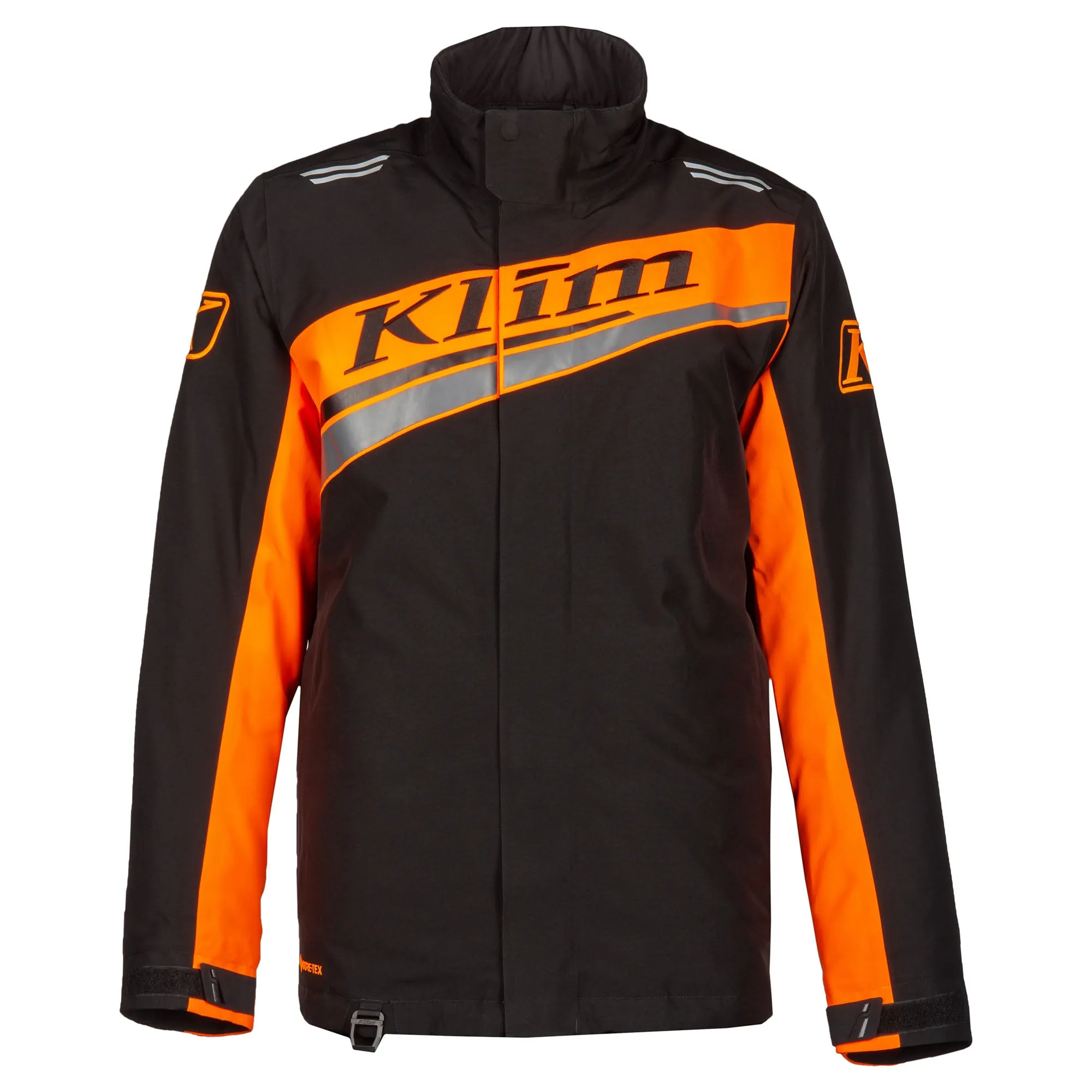Klim  Mens Kaos Snowmobile Jacket Waterproof Lightweight Black Strike Orange